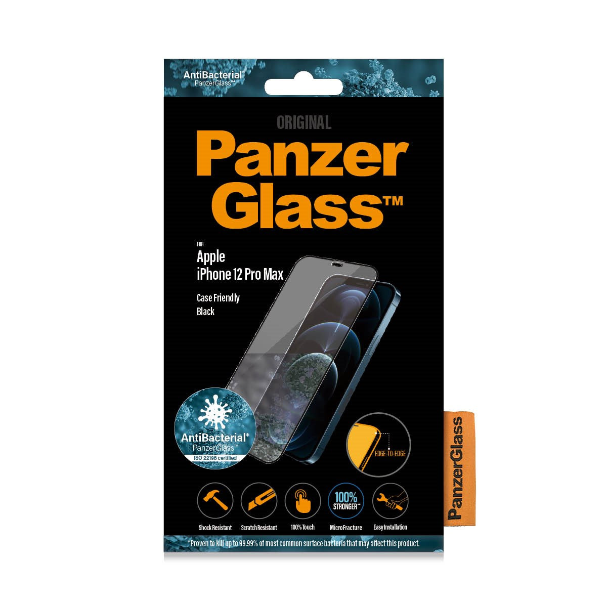 PanzerGlass® Skærmbeskyttelse iPhone 12 Pro Max | Edge-to-Edge